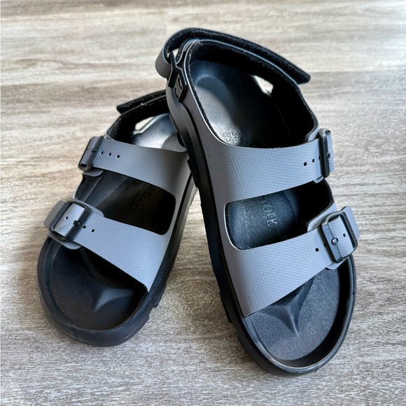 Birkenstock Mogami Terra Sandals Gray Black/Size 38 - Picture 1 of 12